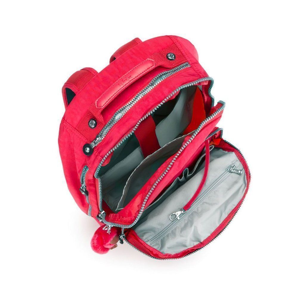 Kipling Seoul Large 15" Laptop Backpack Red Rouge - Picture 3 of 16